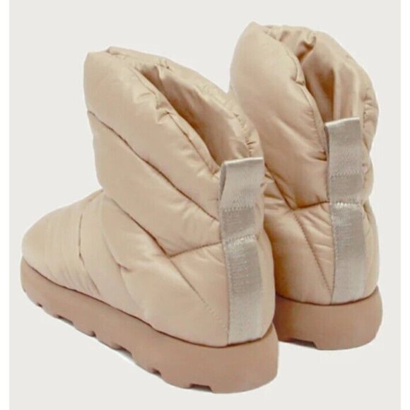 Piumestudio Luna Camel Pillow Boot Womens 38 Evereve‎ Ankle Bootie Vegan New - Picture 3 of 6